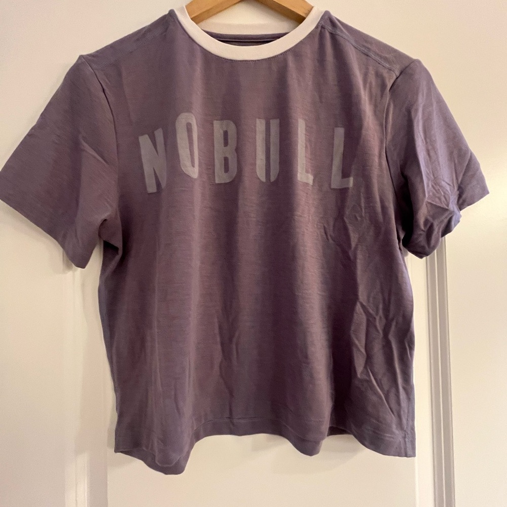 NOBULL Lavender Tee with White Trim